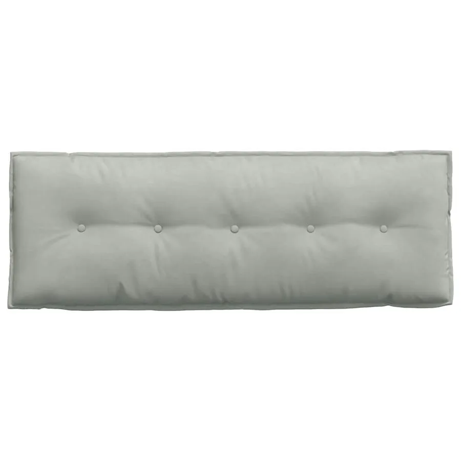 Coussin de Dos Gris clair 140 x 50 cm Tissu en velours côtelé - 6