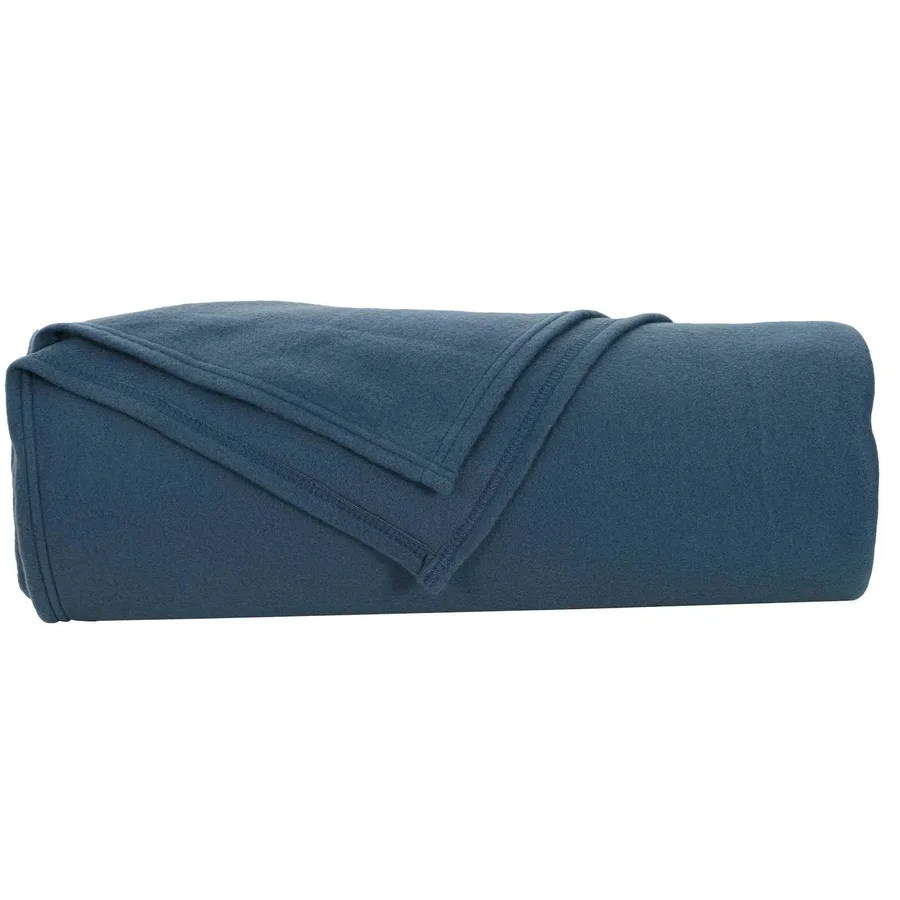 Jeté Bleu marine 210 x 140 cm Toison - 4