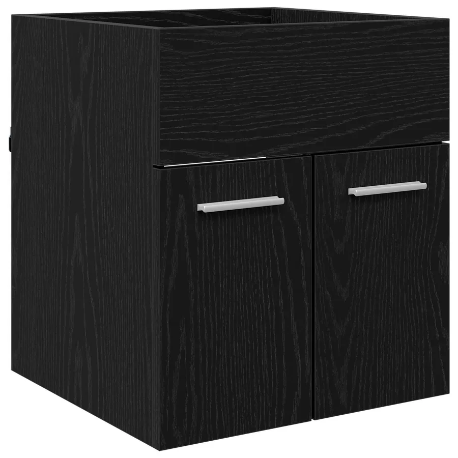Armoire d'évier Chêne noir 41 x 38,5 x 46 cm Bois d'ingénierie - 2