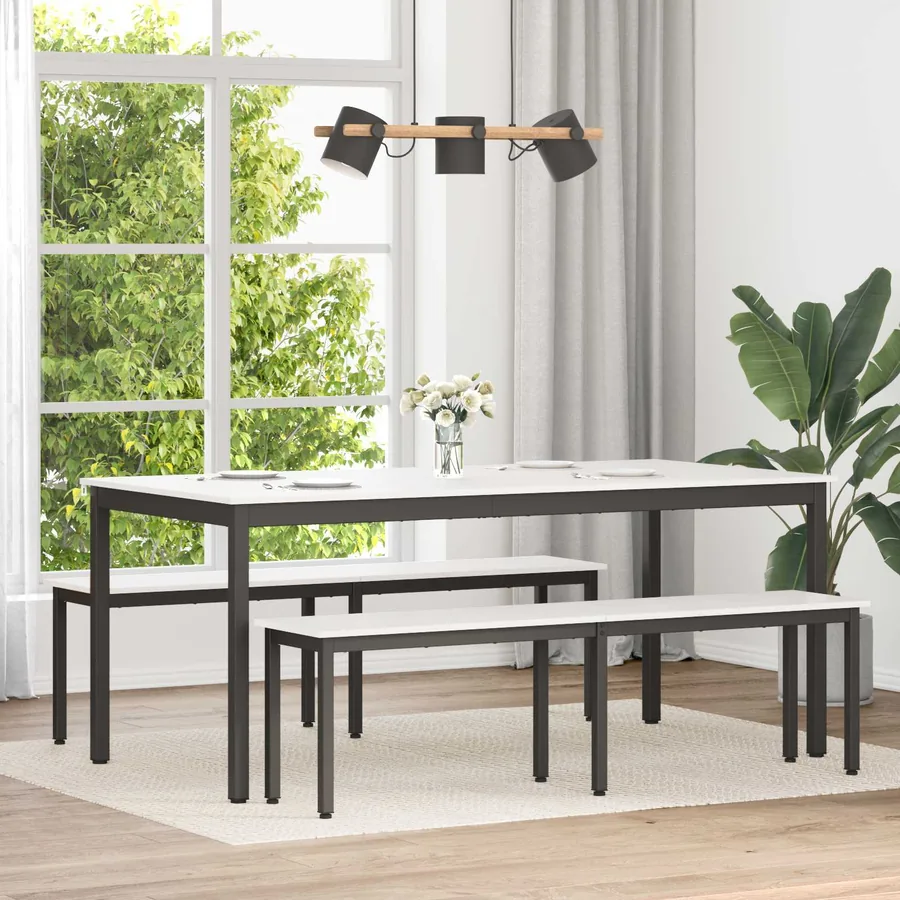 Table de salle à manger / Table de repas Blanc 180 x 90 x 75 cm