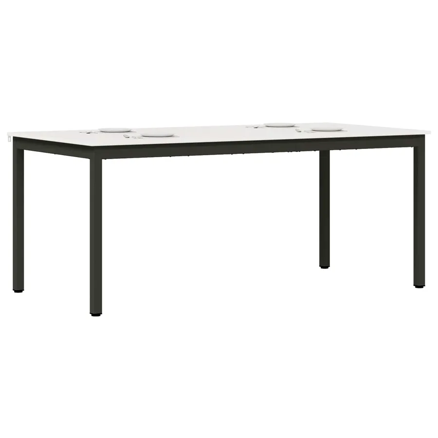 Table de salle à manger / Table de repas Blanc 180 x 90 x 75 cm - 3