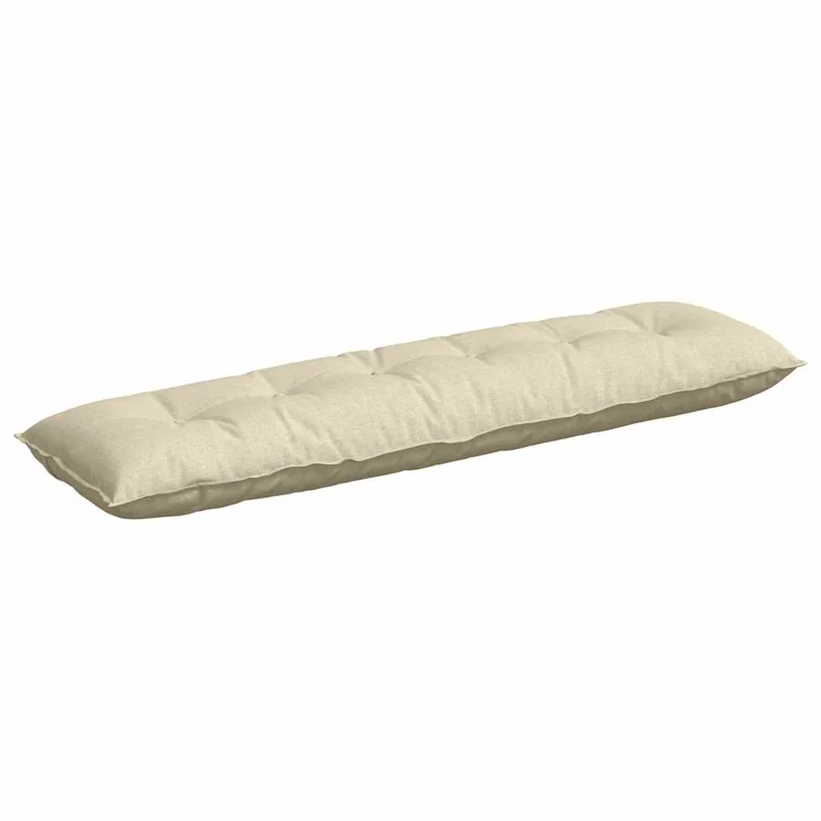 Coussin de Dos Crème 180 x 19 x 50 cm tissu - 2