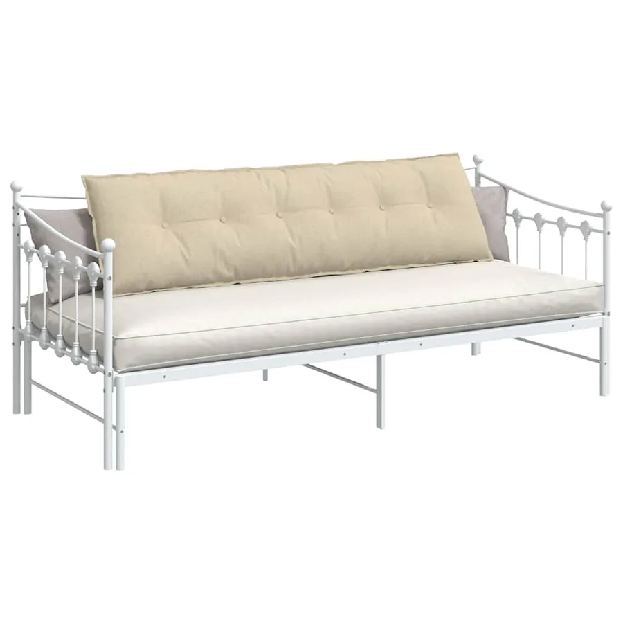 Coussin de Dos Crème 180 x 19 x 50 cm tissu - 3