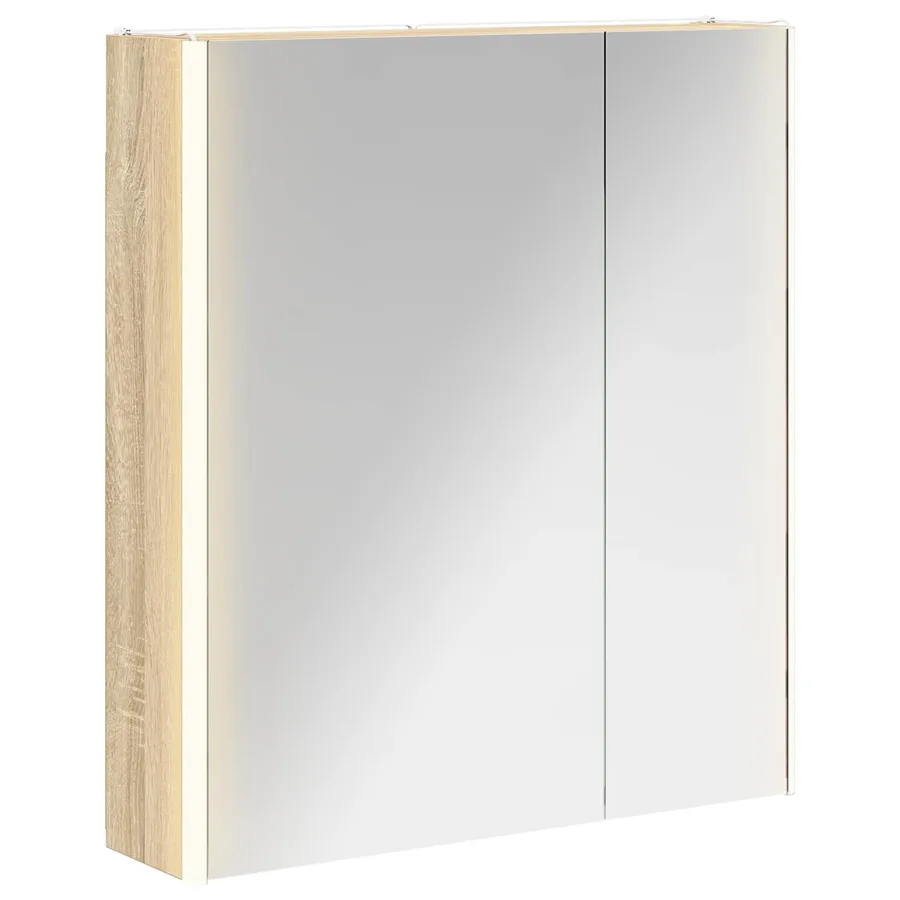 Armoire Miroir de Salle de Bain Chêne Sonoma - 2