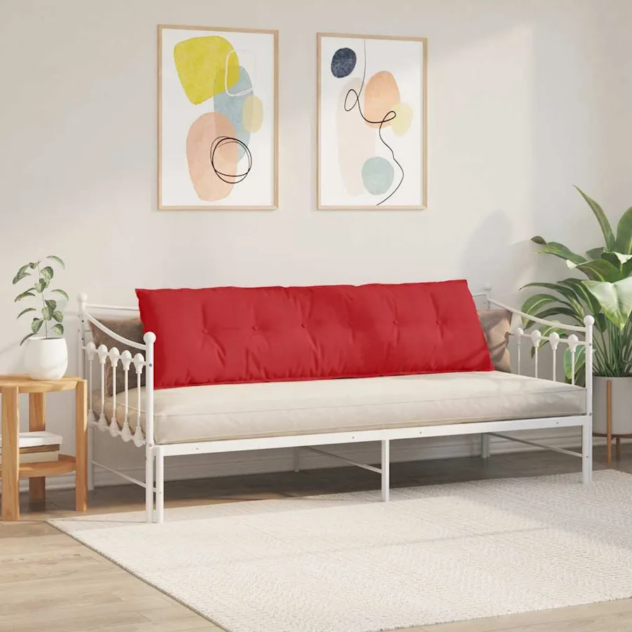 Coussin de Dos Rouge 180 x 19 x 50 cm tissu - 4