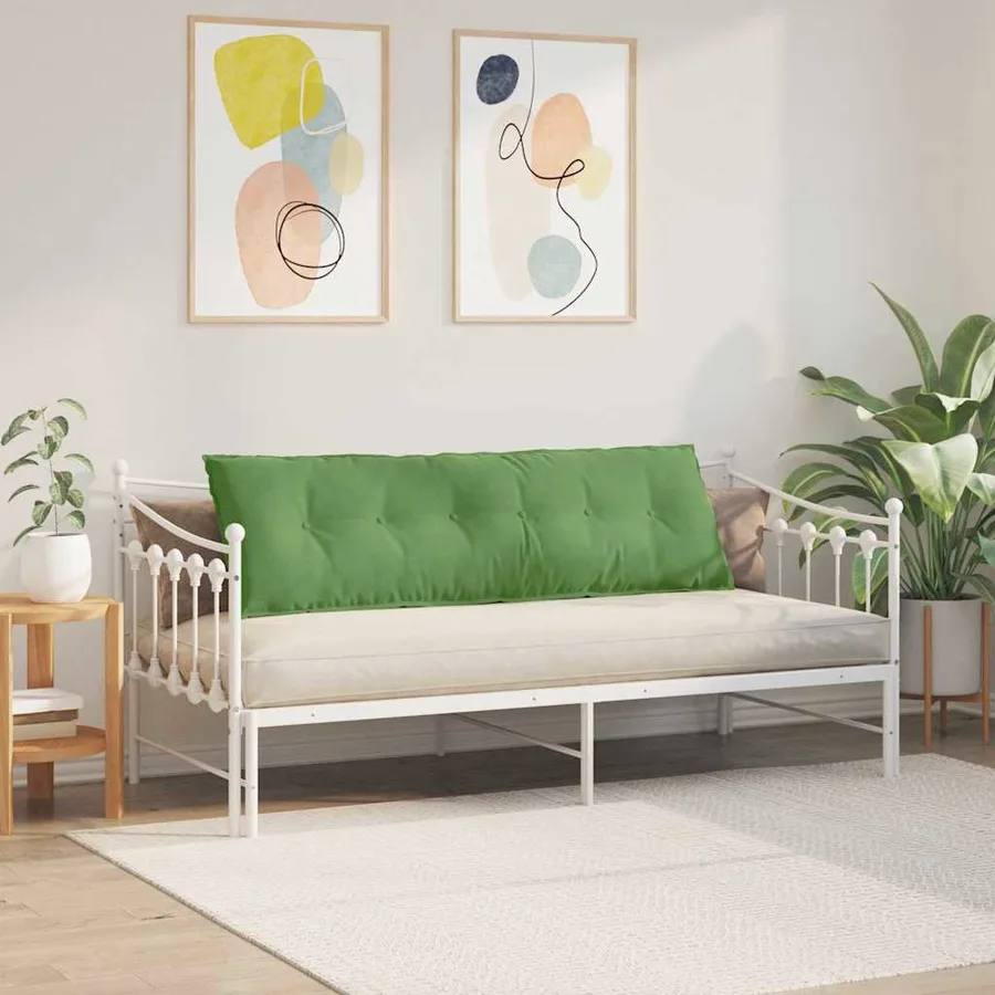 Coussin de Dos Vert clair 160 x 50 cm Tissu en velours côtelé - 4