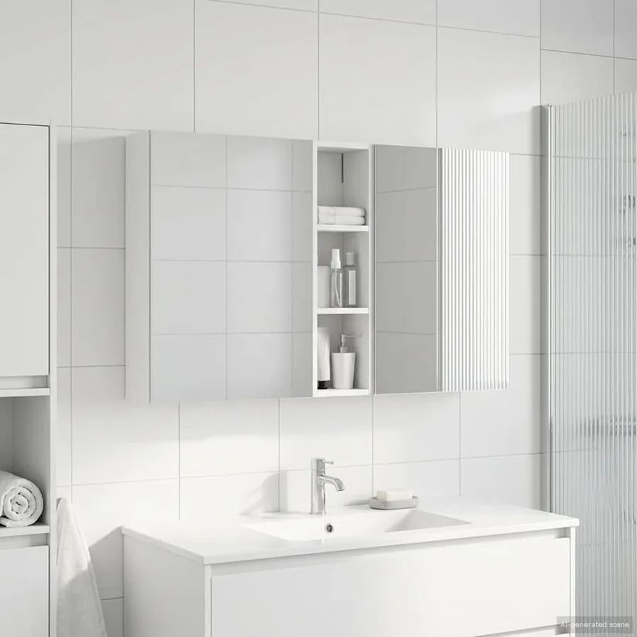 Ensemble de Meubles de Salle de Bain 3 pcs 120 x 14,5 x 70 cm