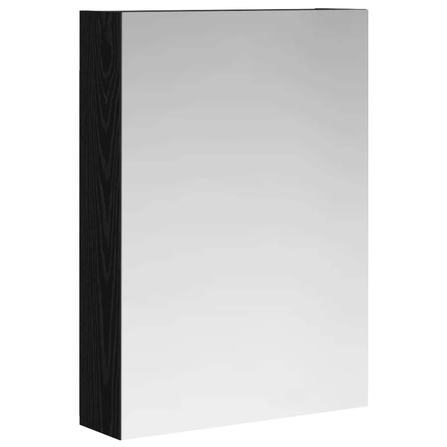 Armoire Miroir de Salle de Bain Chêne noir 50 x 14,5 x 70 cm - 2