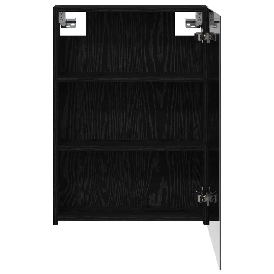 Armoire Miroir de Salle de Bain Chêne noir 50 x 14,5 x 70 cm - 6