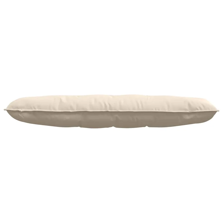 Coussin de Dos Beige 140 x 50 cm Tissu en microfibre - 5