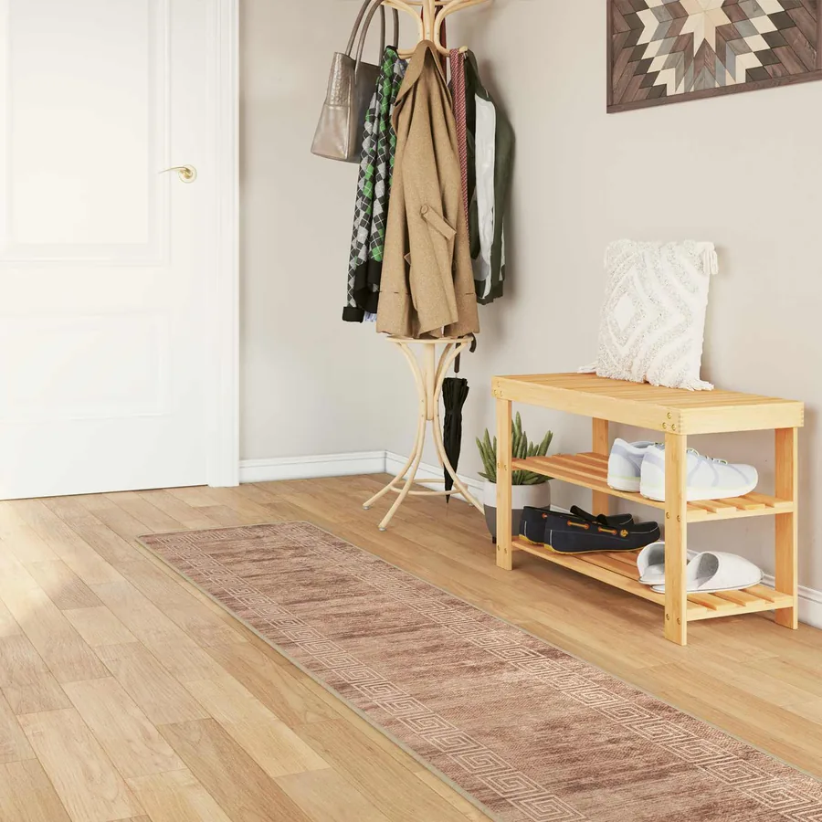 Coureur de Tapis MARSA Blanc 50 x 350 cm Polyester et PVC
