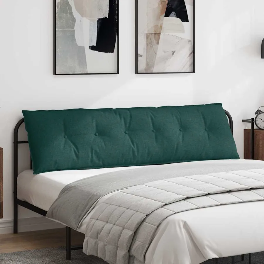 Coussin de Dos Vert foncé 180 x 19 x 50 cm tissu