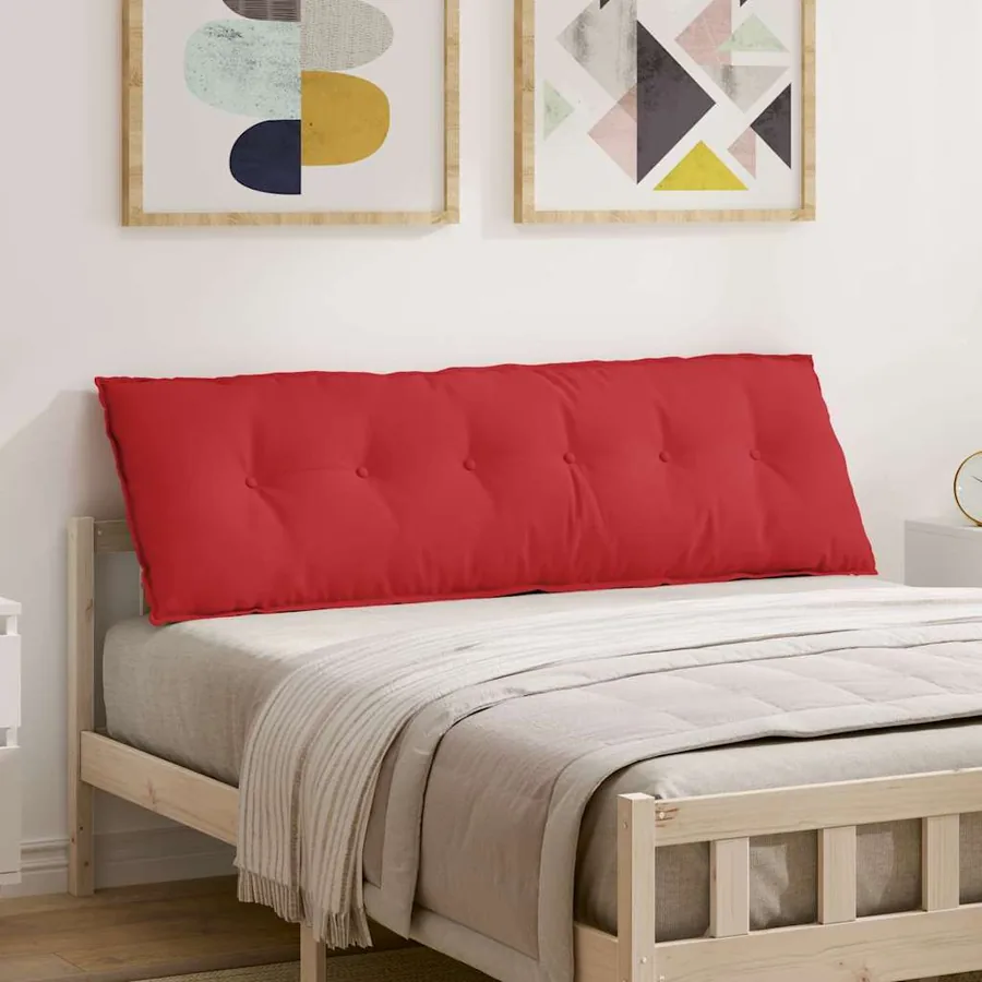 Coussin de Dos Rouge 160 x 19 x 50 cm tissu
