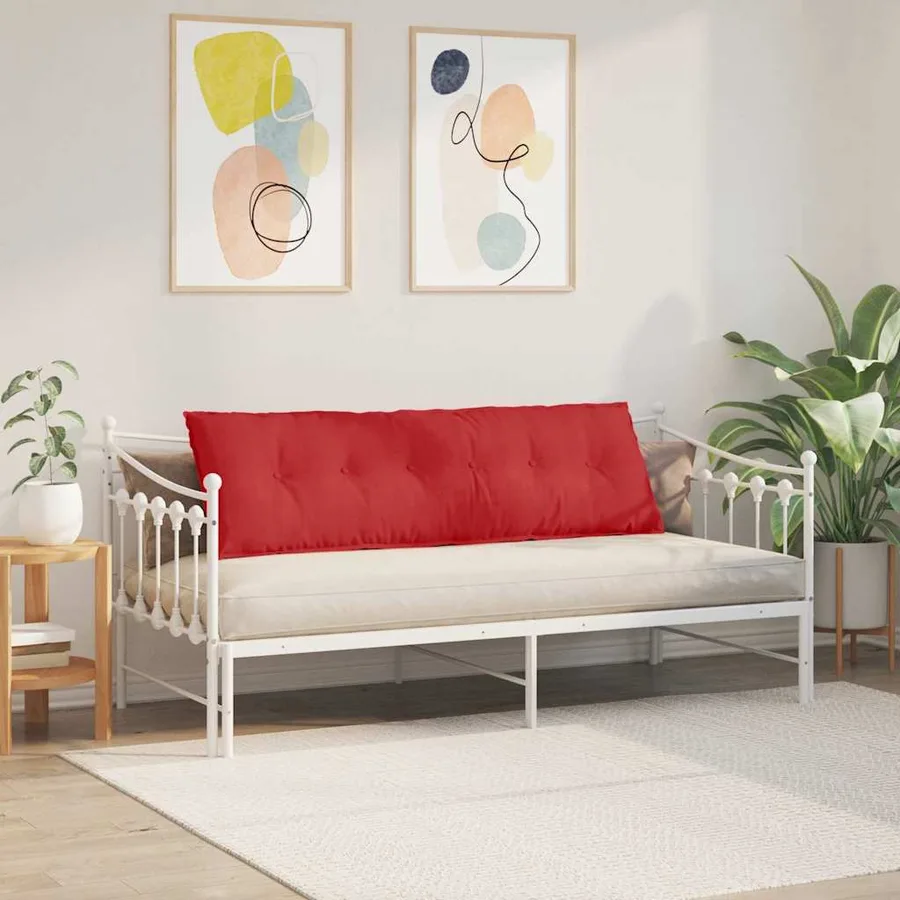 Coussin de Dos Rouge 160 x 19 x 50 cm tissu - 4