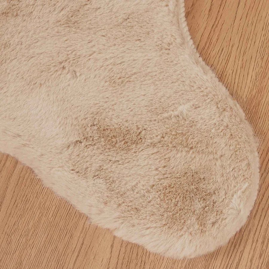 Tapis antidérapant en fausse de lapin OLITE Taupe 60 x 90 cm - 7
