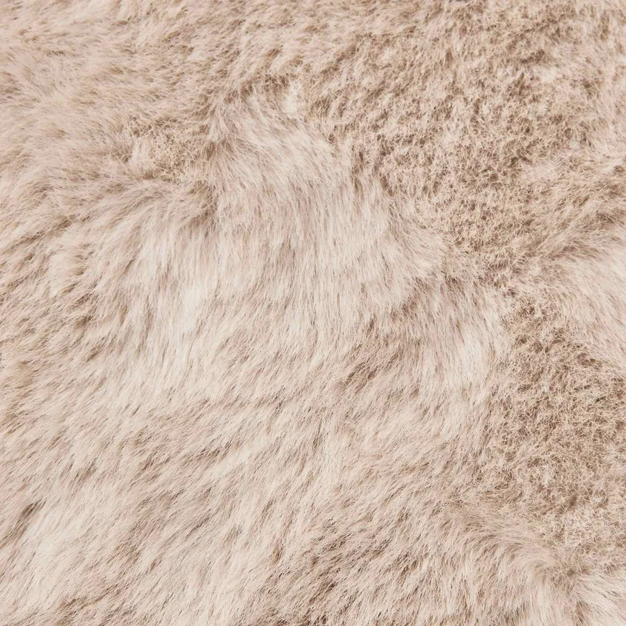 Tapis antidérapant en fausse de lapin OLITE Taupe 60 x 90 cm - 8