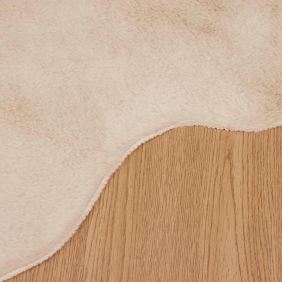 Tapis antidérapant en fausse de lapin OLITE Taupe 60 x 90 cm - 9