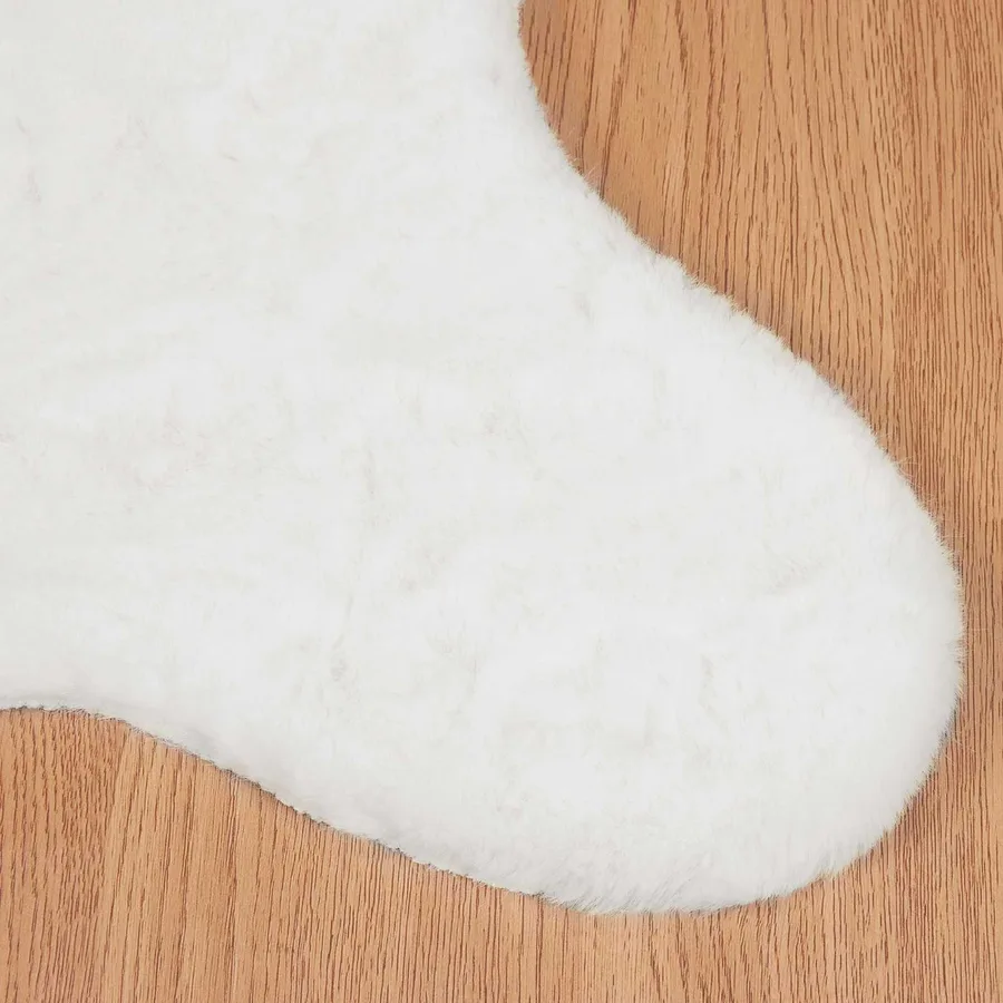 Tapis antidérapant en fausse de lapin OLITE Blanc 80 x 120 cm - 7