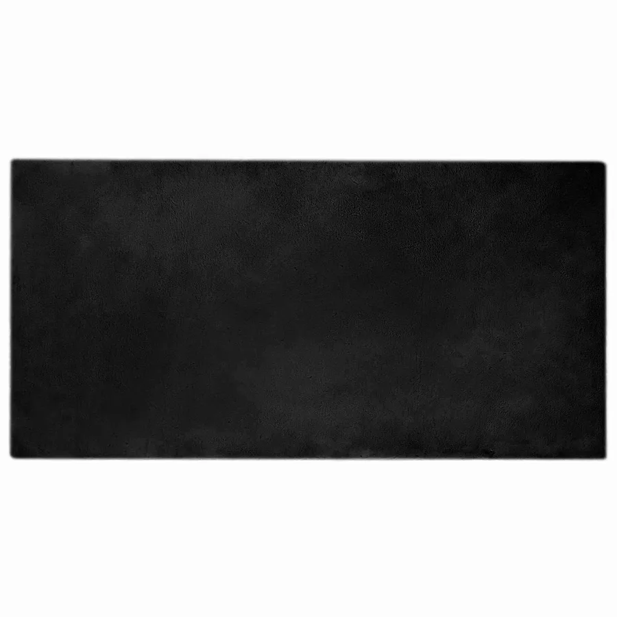 Tapis antidérapant en fausse de lapin OLITE Noir 100 x 200 cm - 2