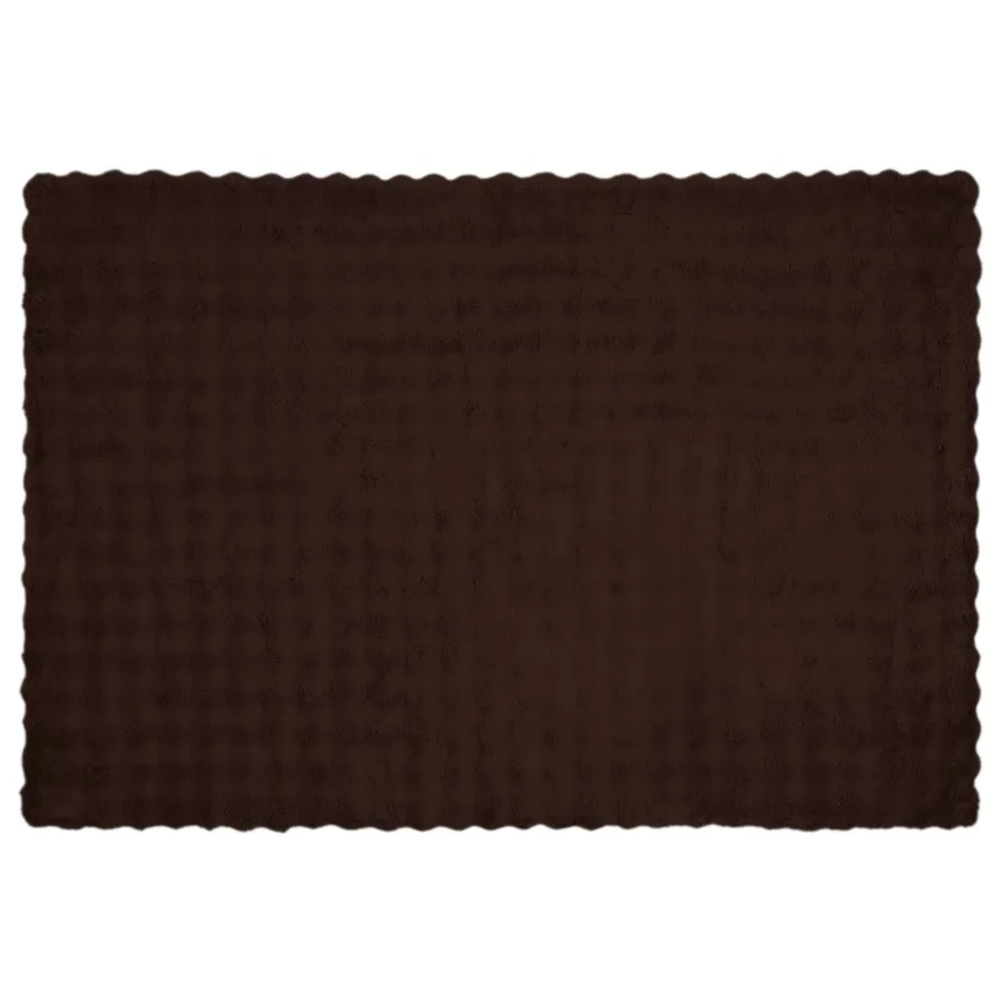 Couverture antidérapante en fausse de lapin Olite Camel - 5