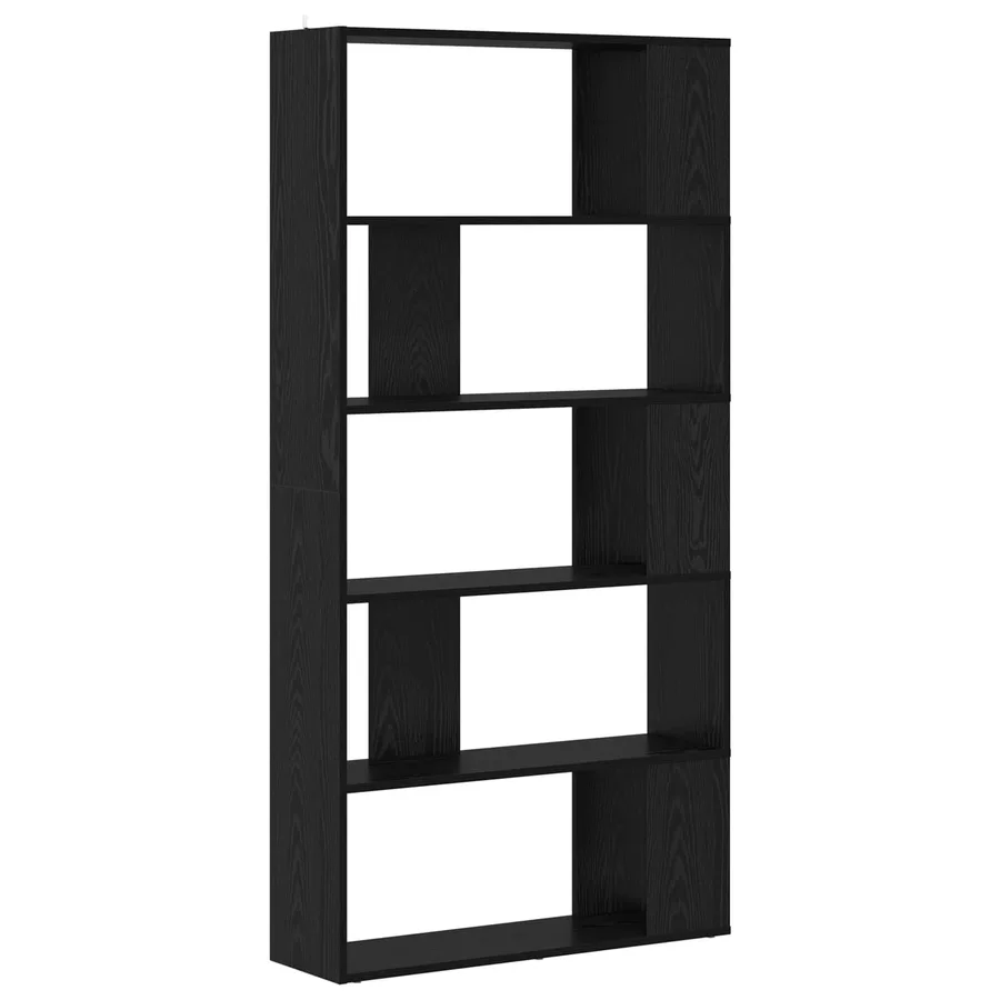 Bibliothèque Chêne noir 80 x 24 x 159 cm Bois d'ingénierie - 2