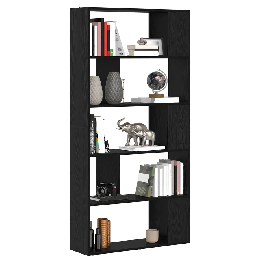 Bibliothèque Chêne noir 80 x 24 x 159 cm Bois d'ingénierie - 3