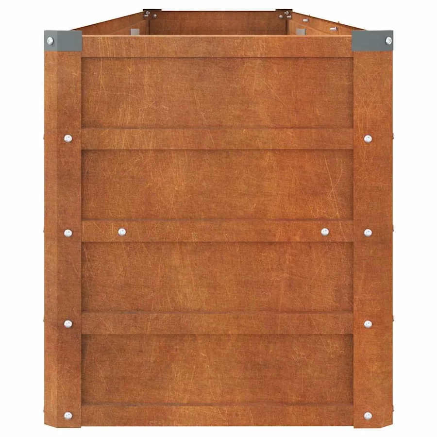 Lit surélevé de jardin rouillé 240x40x45 cm acier corten - 5