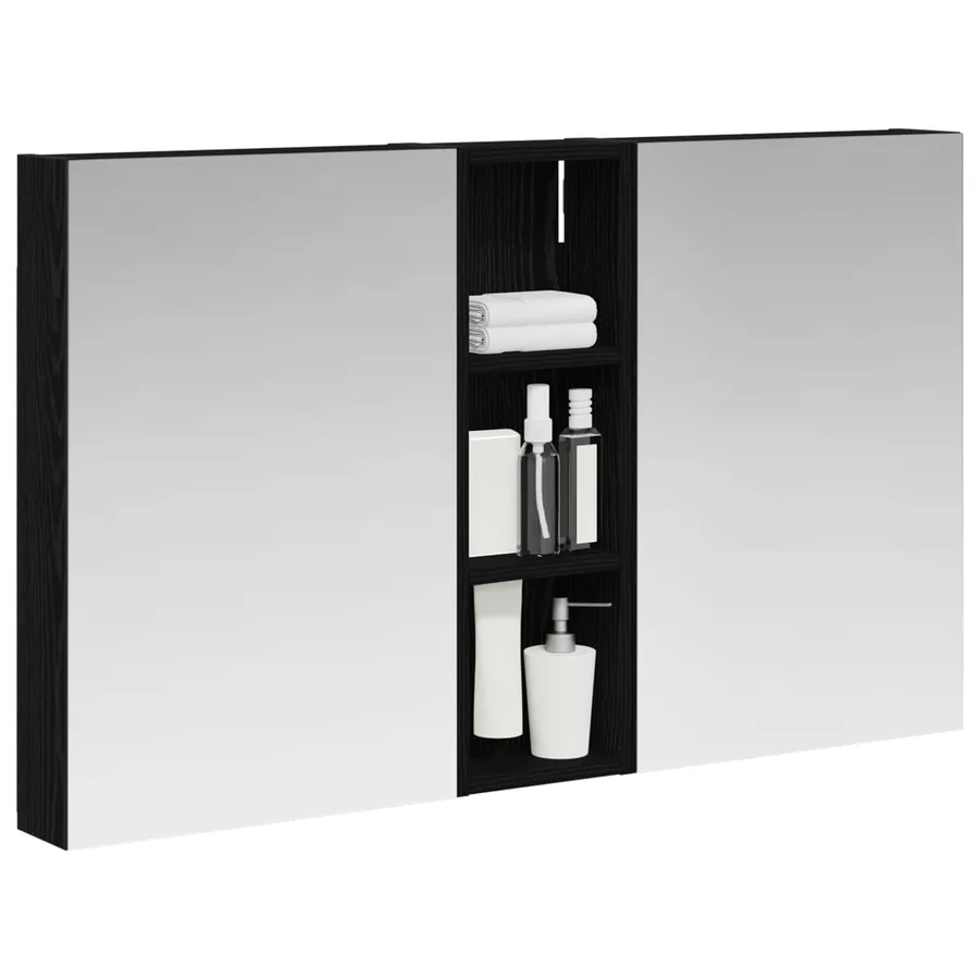 Ensemble de Meubles de Salle de Bain 3 pcs 100 x 10,5 x 60,5 cm - 3