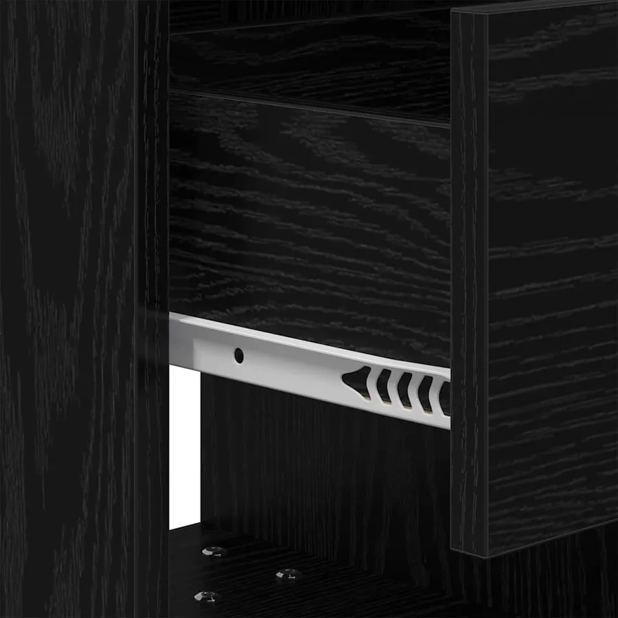 Table de chevet Chêne noir 40,5 x 40 x 48 cm Bois d'ingénierie - 11
