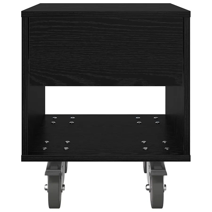 Table de chevet Chêne noir 40,5 x 40 x 48 cm Bois d'ingénierie - 6