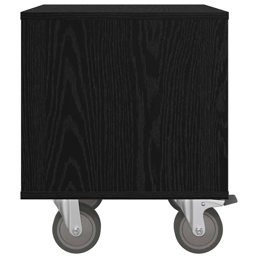 Table de chevet Chêne noir 40,5 x 40 x 48 cm Bois d'ingénierie - 7