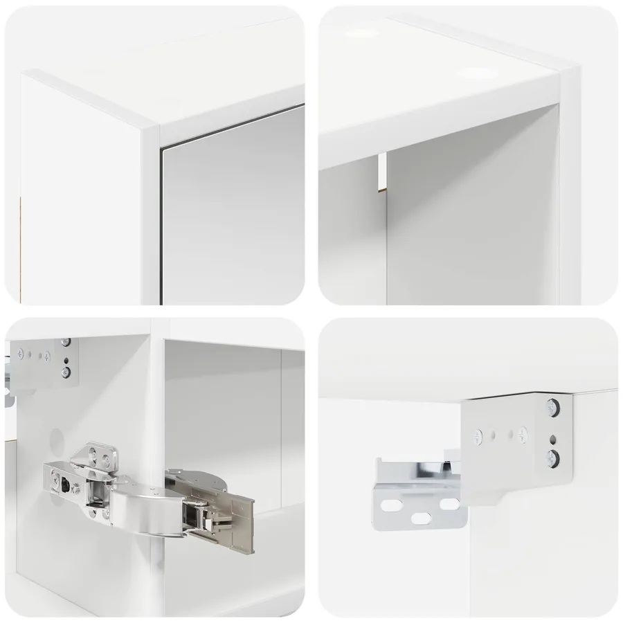 Ensemble de Meubles de Salle de Bain 3 pcs 106 x 16 x 62,5 cm - 10
