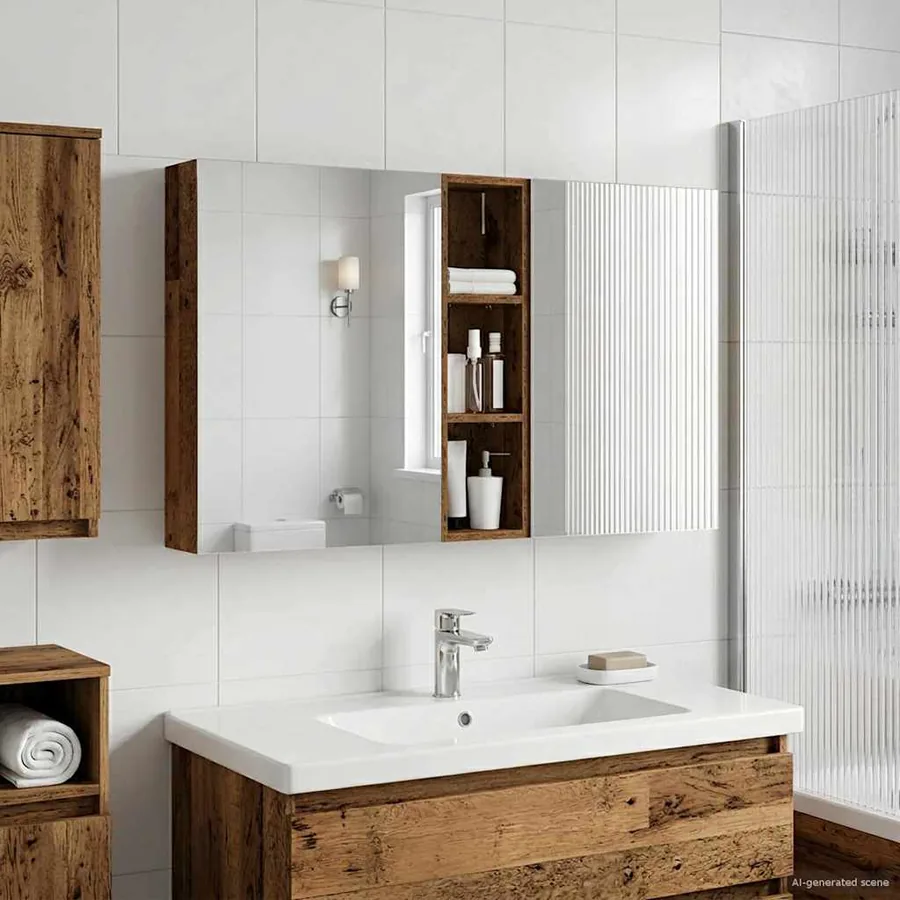 Ensemble de Meubles de Salle de Bain 3 pcs 120 x 14,5 x 70 cm