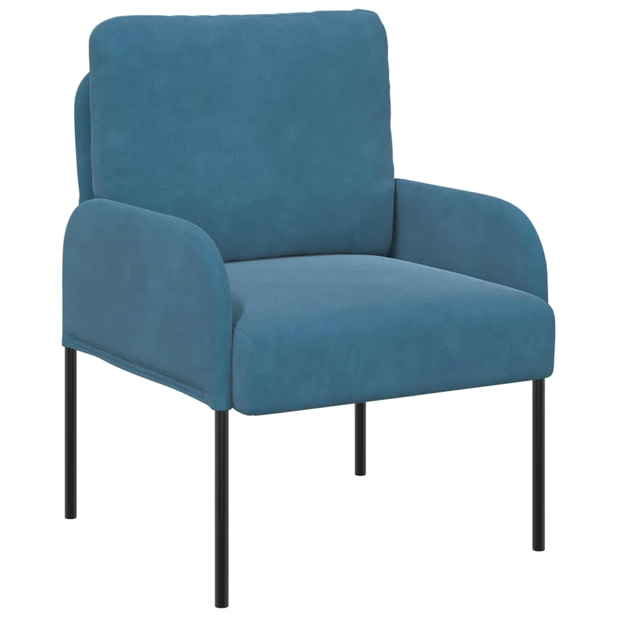 Ensembles de canapés 3 pcs Bleu 115 x 56 x 80 cm Contreplaqué - 4