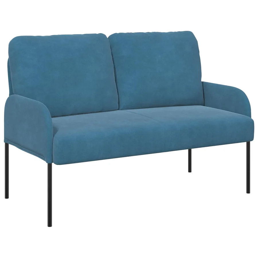 Ensembles de canapés 3 pcs Bleu 115 x 56 x 80 cm Contreplaqué - 5