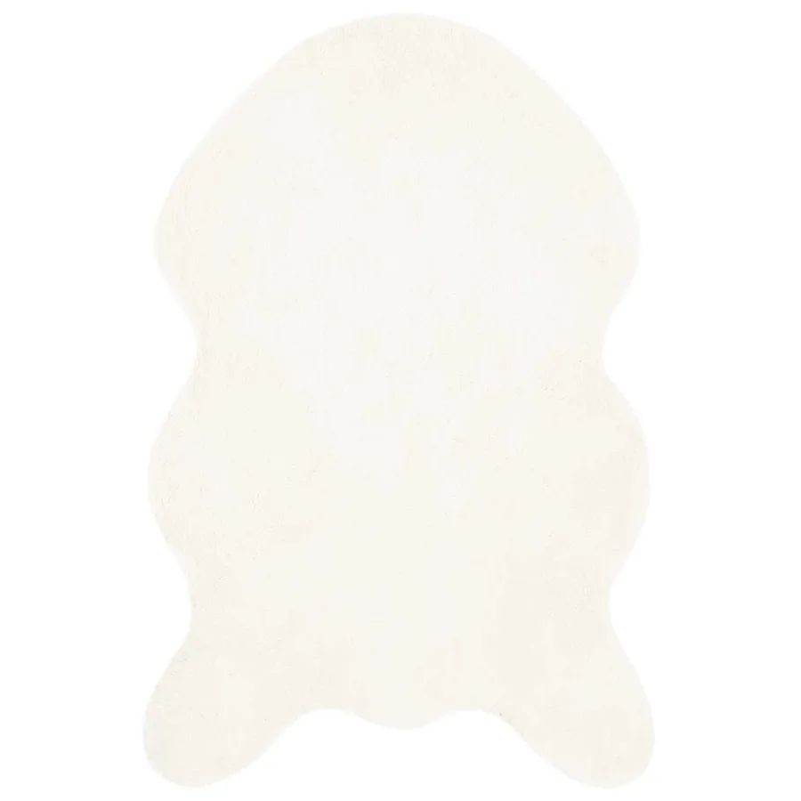 Tapis antidérapant en fausse de lapin OLITE Crème 50 x 80 cm - 2