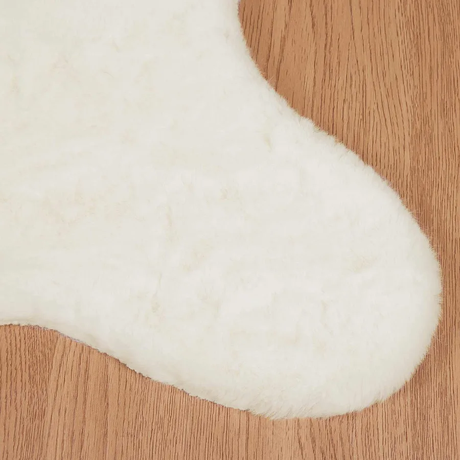 Tapis antidérapant en fausse de lapin OLITE Crème 50 x 80 cm - 7