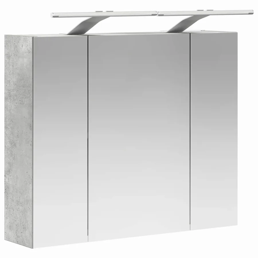 Armoire Miroir de Salle de Bain Gris béton 60 x 14,5 x 50 cm - 5