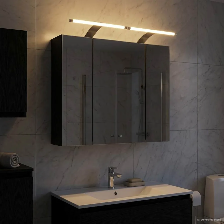 Armoire Miroir de Salle de Bain Chêne noir 60 x 14,5 x 50 cm - 4