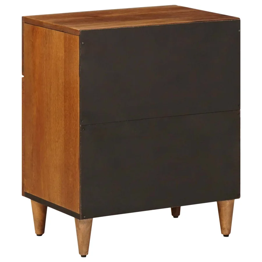 Cabinet de chevet Marron 50 x 33 x 60 cm Bois de mangue massif - 6