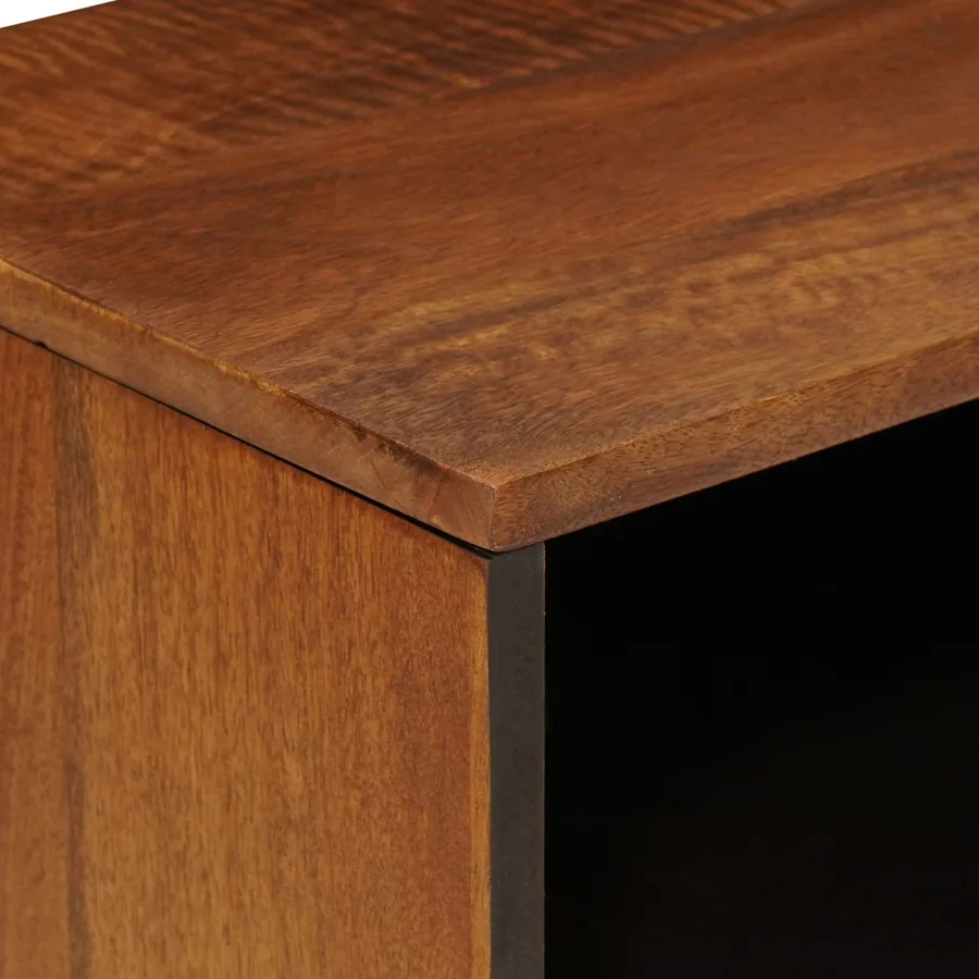 Meuble TV Noyer 80 x 33 x 46 cm Bois de mangue massif - 7