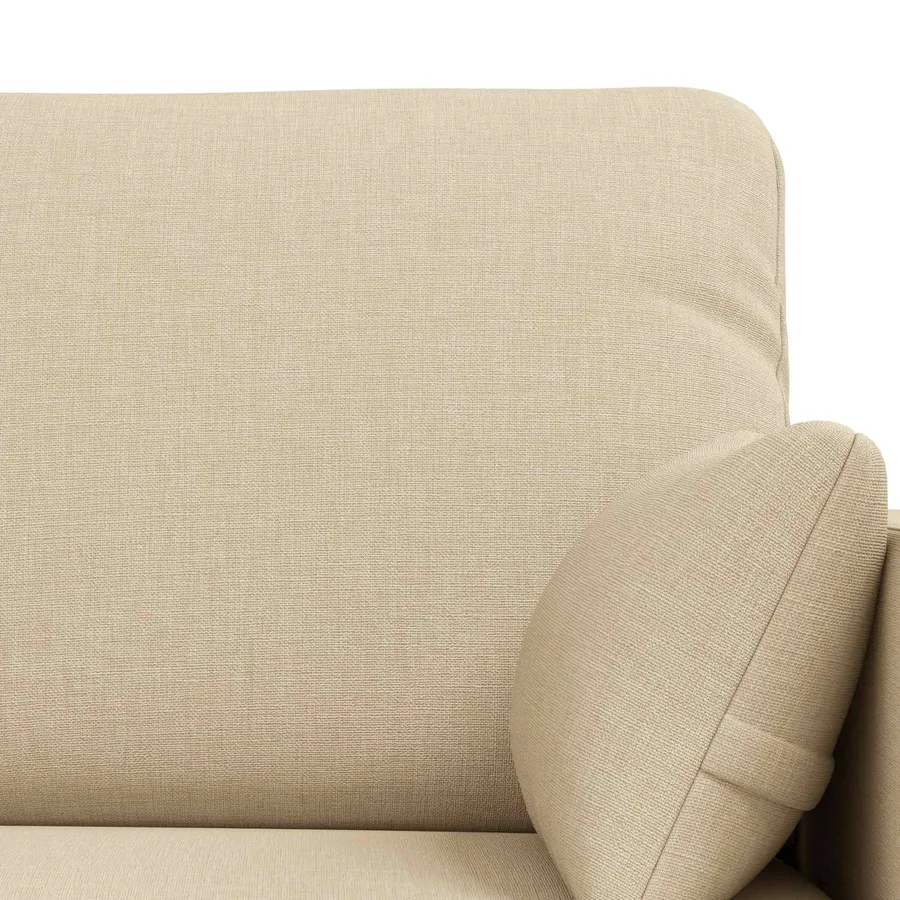 Ensemble de Canapés 2 pcs Crème 139 x 78 x 80 cm tissu - 6