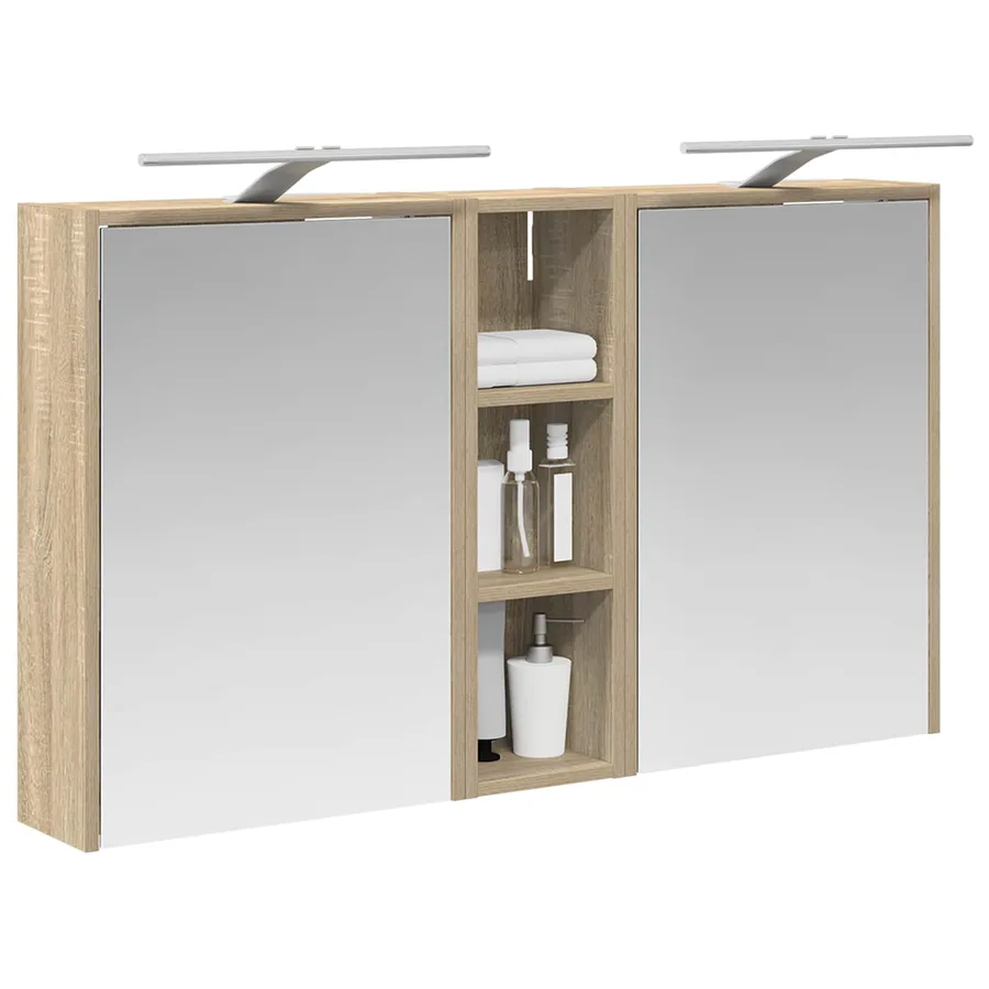 Ensemble de Meubles de Salle de Bain 3 pcs 106 x 16 x 62,5 cm - 3