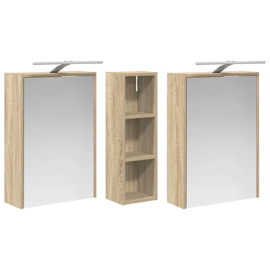 Ensemble de Meubles de Salle de Bain 3 pcs 106 x 16 x 62,5 cm - 5
