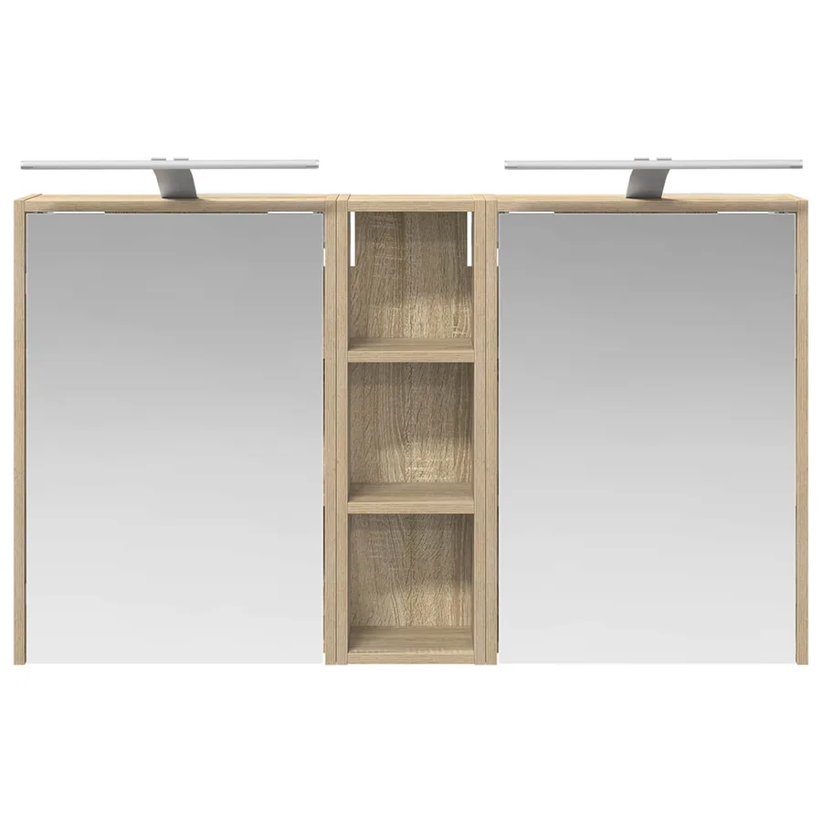 Ensemble de Meubles de Salle de Bain 3 pcs 106 x 16 x 62,5 cm - 6