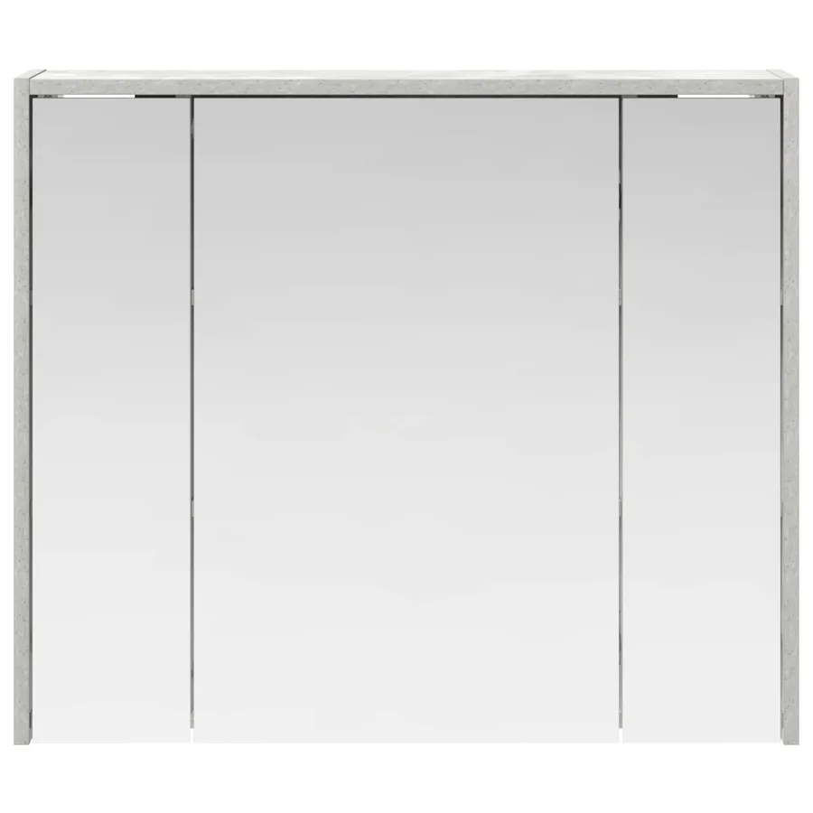 Armoire Miroir de Salle de Bain Gris béton 73,5 x 16 x 62,5 cm - 5