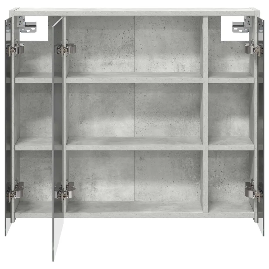Armoire Miroir de Salle de Bain Gris béton 73,5 x 16 x 62,5 cm - 6