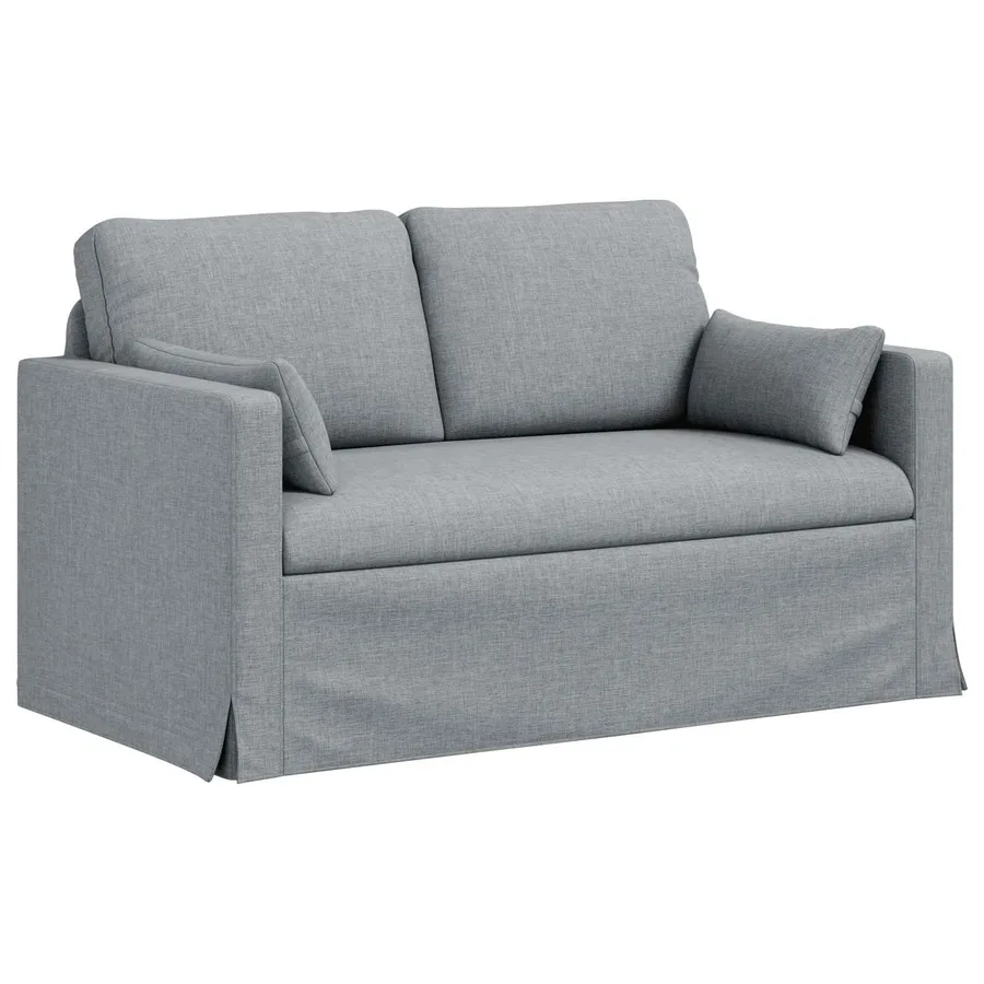 Canapé Gris clair 139 x 78 x 80 cm tissu - 2