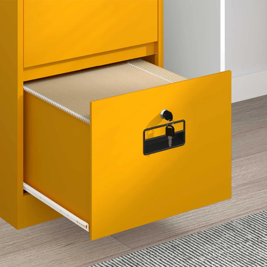 Cabinet de Dossier Jaune moutarde 45,5 x 42 x 106,5 cm - 5