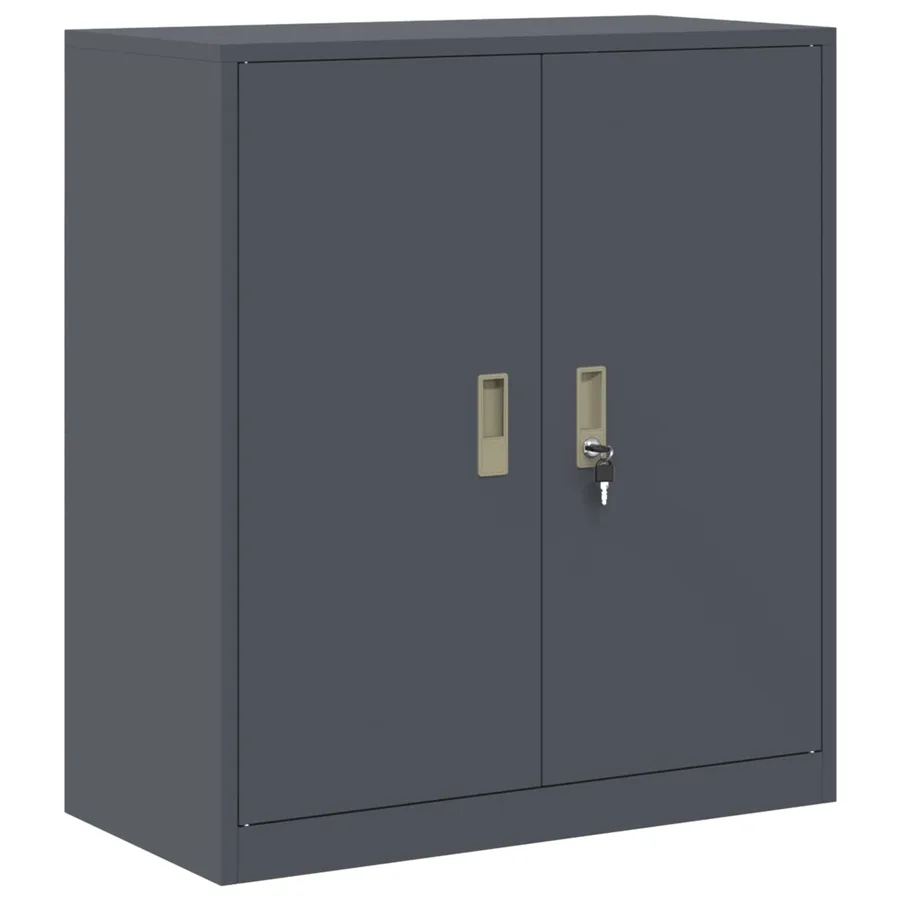 Armoire de rangement Anthracite 80 x 40 x 90 cm Acier - 2